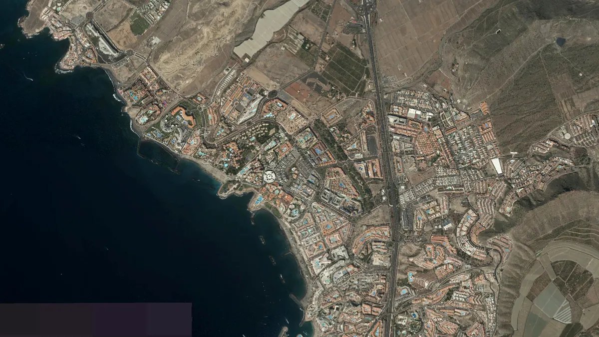 Vista aérea de Costa Adeje, Tenerife
