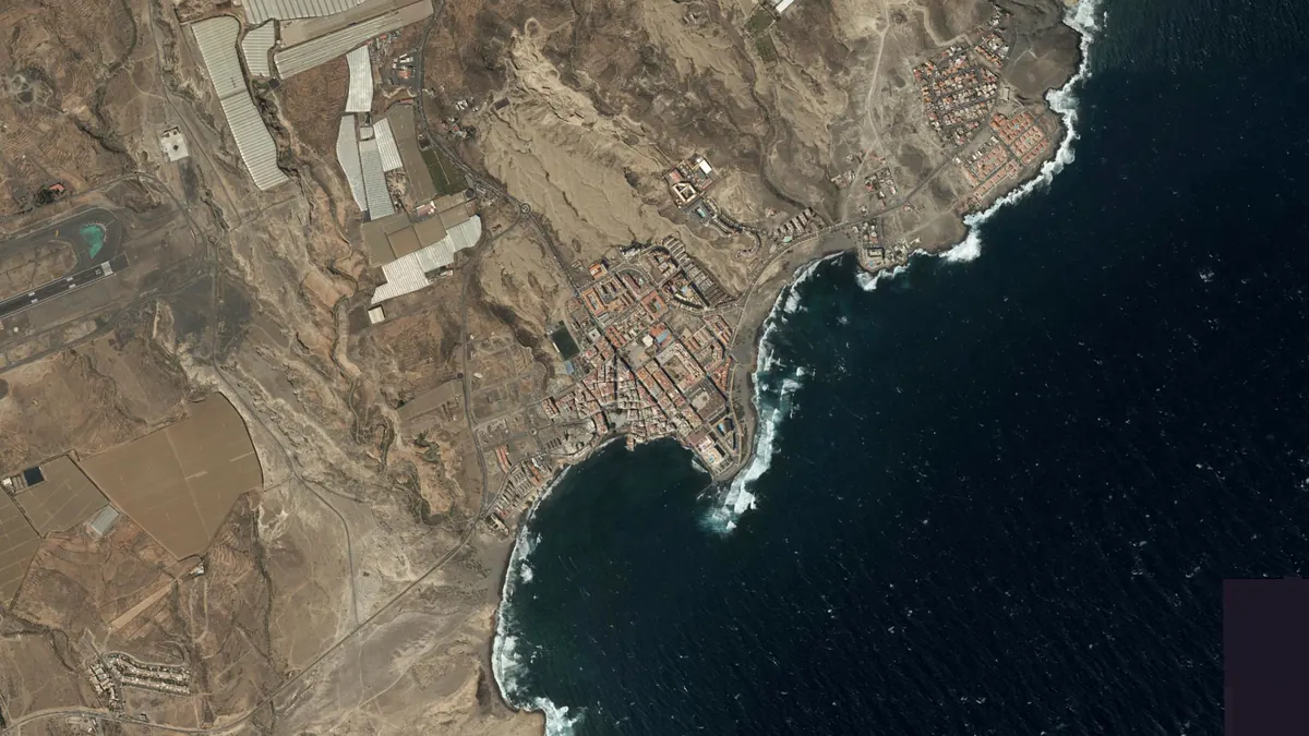 Vista aérea de El Médano, Tenerife