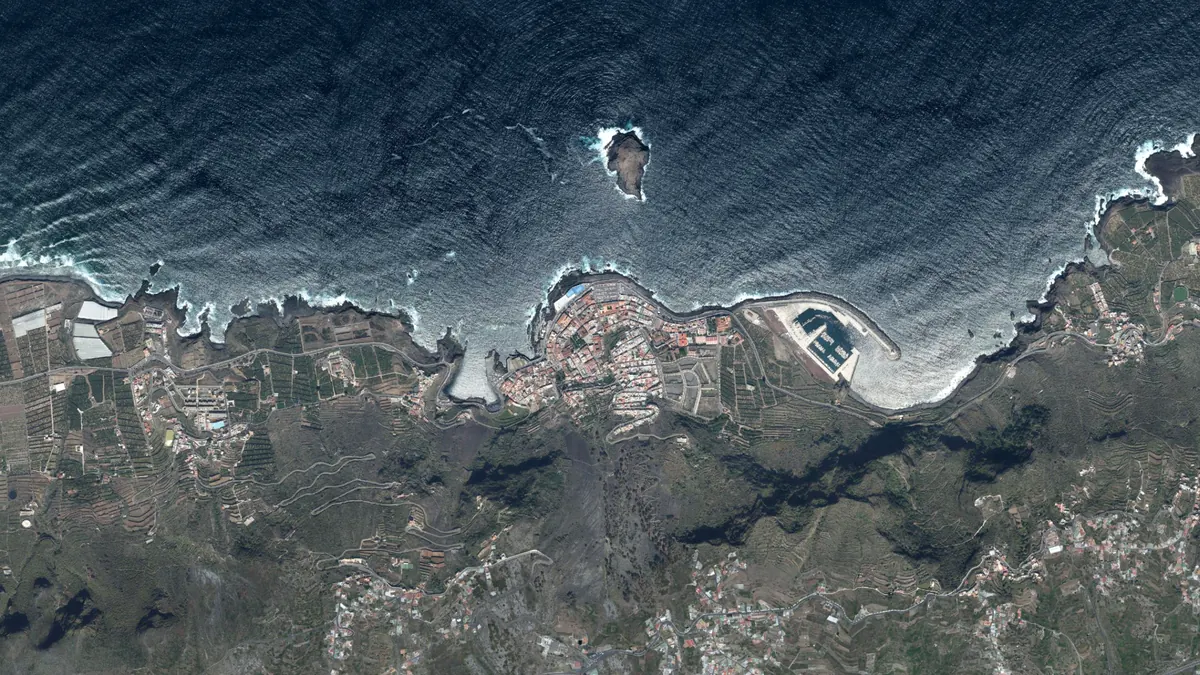Vista aérea de Garachico, Tenerife