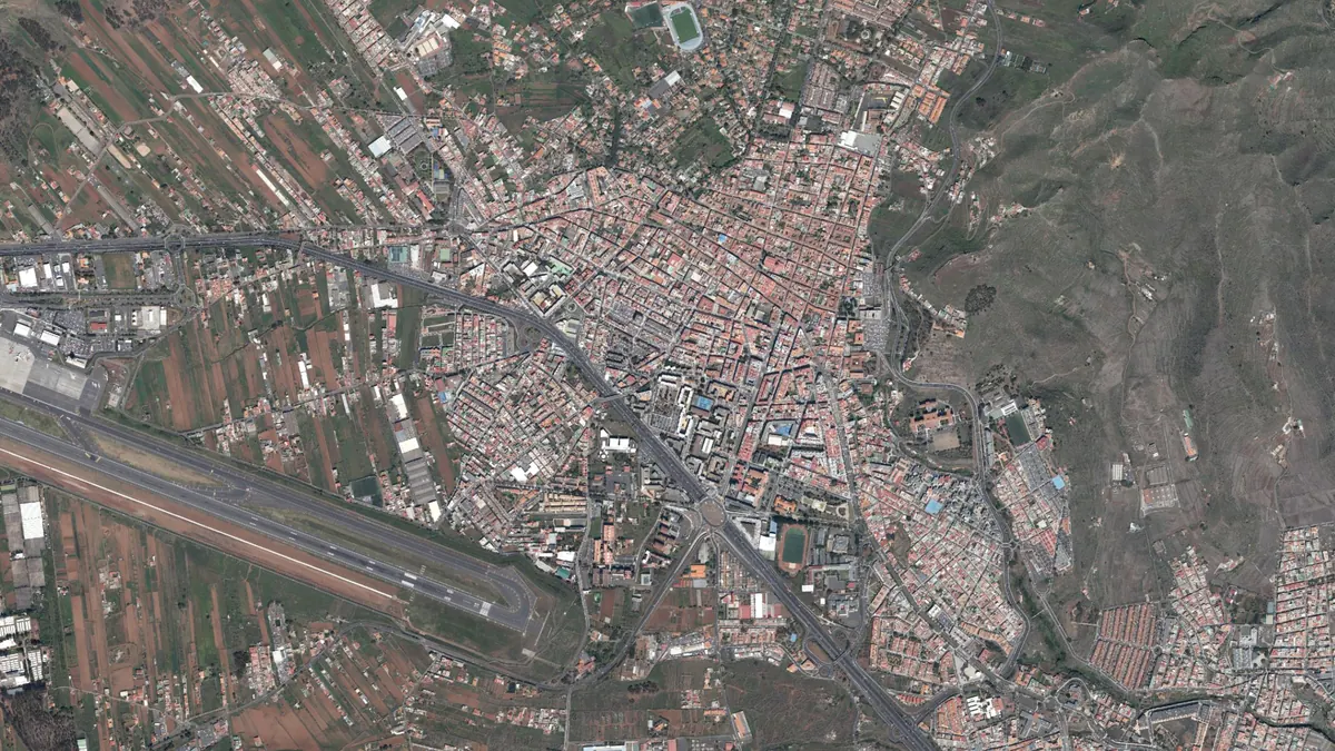 Vista aérea de La Laguna, Tenerife