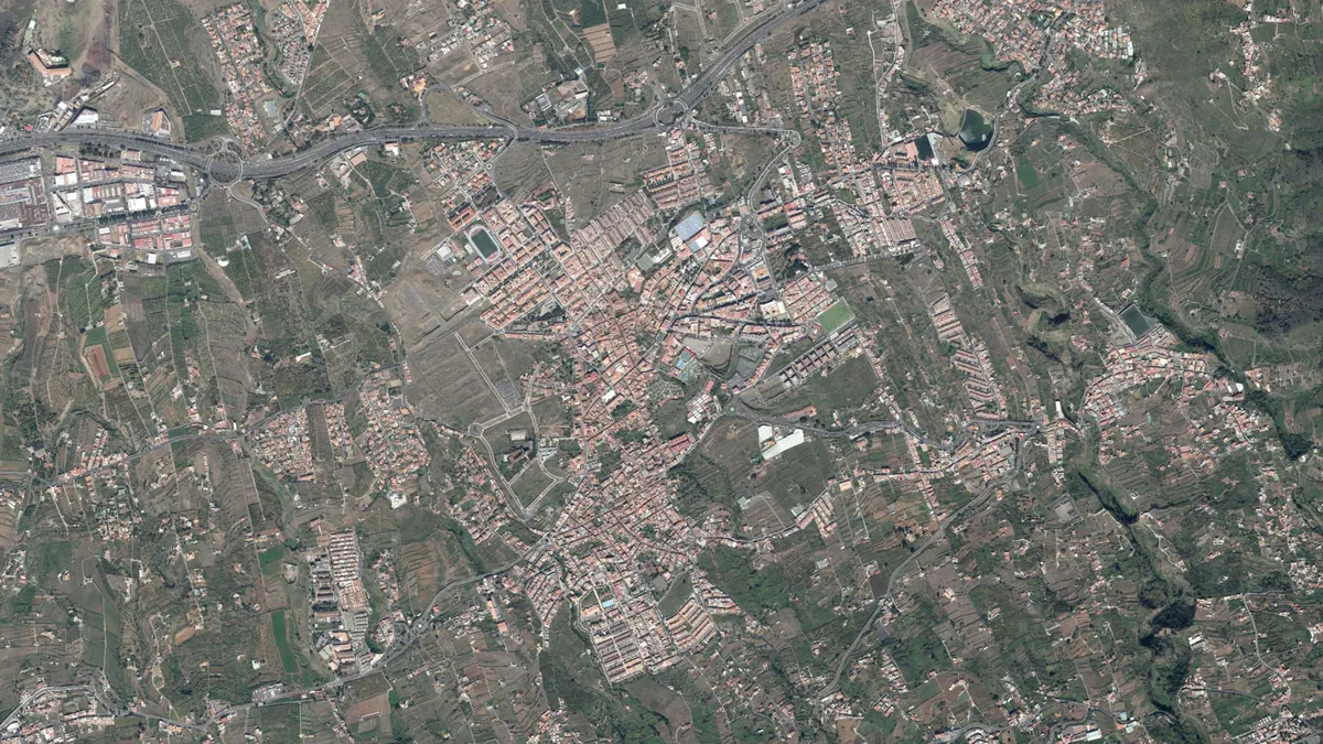 Vista aérea de La Orotava, Tenerife