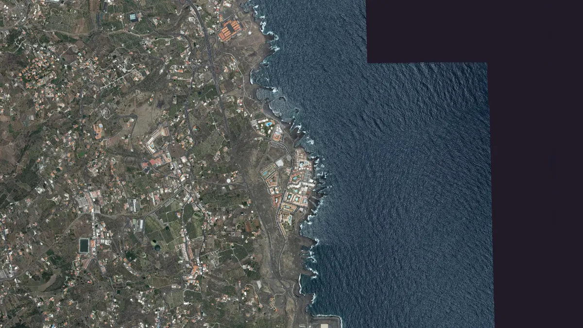 Vista aérea de Los Cancajos, La Palma
