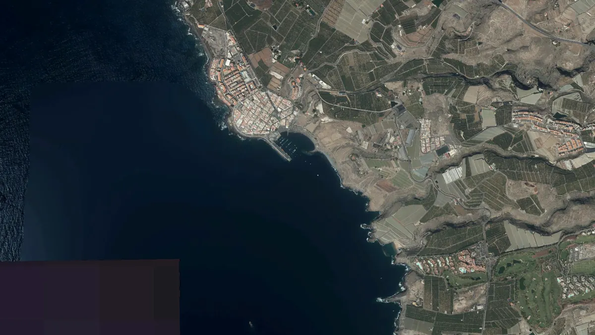 Vista aérea de Playa San Juan, Tenerife