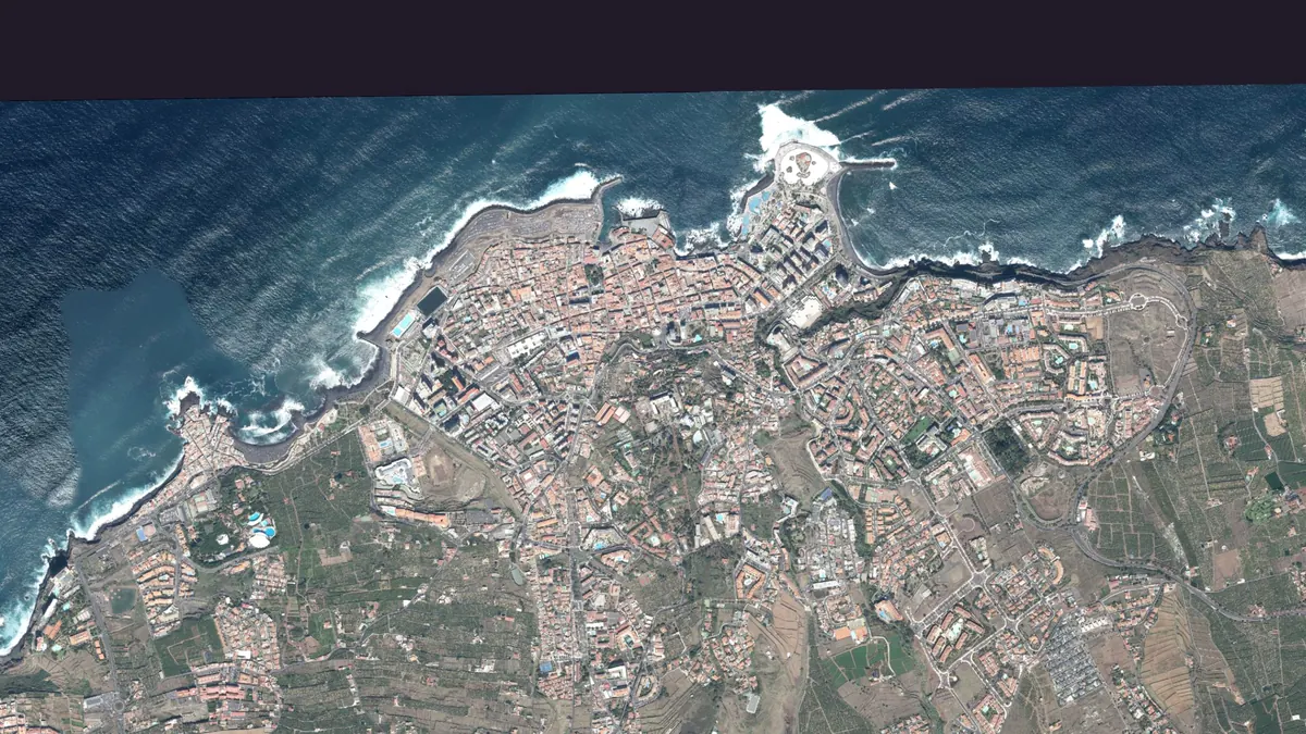 Vista aérea de Puerto de la Cruz, Tenerife