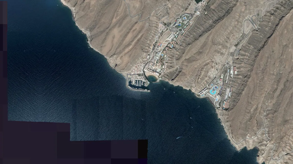 Vista aérea de Puerto de Mogán, Gran Canaria