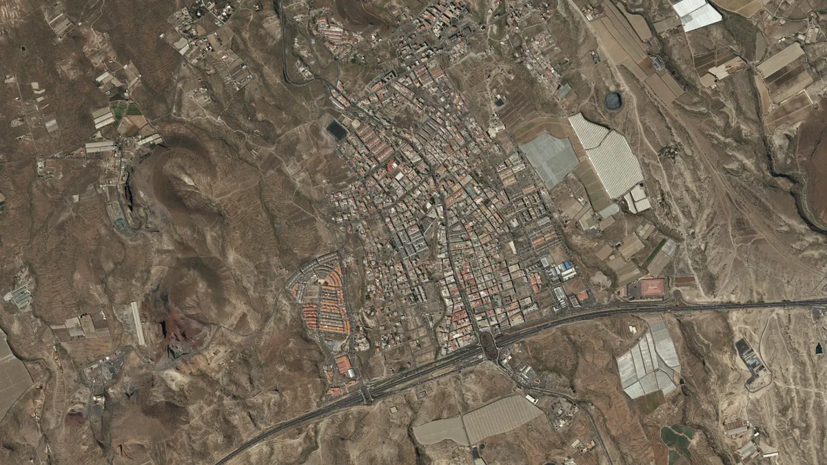 Vista aérea de San Isidro, Tenerife